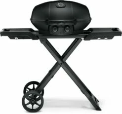 Napoleon Grills Phantom TravelQ PRO 285 Portable Gas Grill With Scissor Cart , Propane, Matte/Matt Black